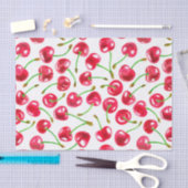 Waterverf kersen patroon tissuepapier (Craft)