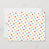 Waterverf Kersen & Stippen Kleurrijk briefpapier Bedankkaart (Achterkant)