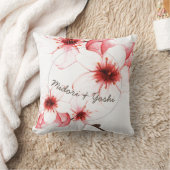 Waterverf kersenbloesem bruiloft kussen (Deken)