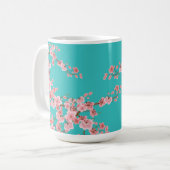 Waterverf Kersenbloesem Koffiemok (Voorkant links)