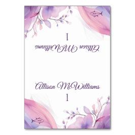 Waterverf Kersenbloesems-Fish Icon-Wedding- Kaart