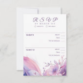 Waterverf Kersenbloesems-RSVP-Wedding- RSVP Kaartje (Achterkant)