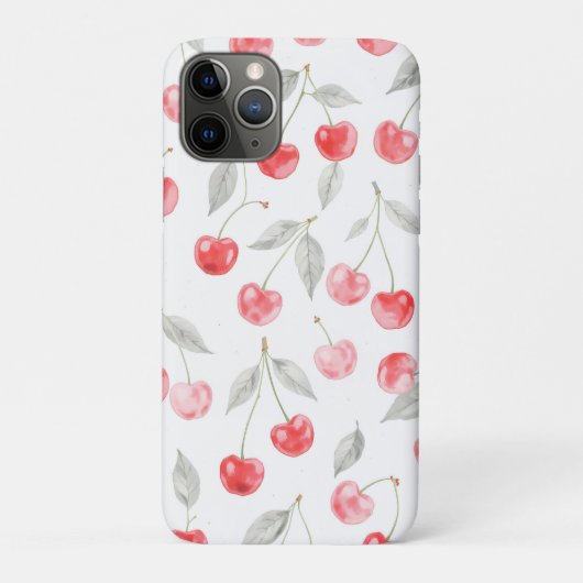 Waterverf kersenfruit Patroon Case-Mate iPhone Case (Achterkant)