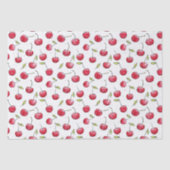 Waterverf Kersenpatroon Decoupage Tissuepapier (Voorkant)