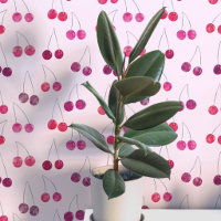 Waterverf Kersenpatroon Roze