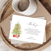 Waterverf Kerst Baby shower Dank u kaarten