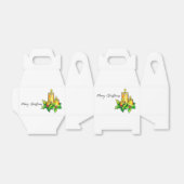 Waterverf kerst bedankdoosjes (Uitgevouwen)