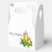 Waterverf kerst bedankdoosjes (Geopend)