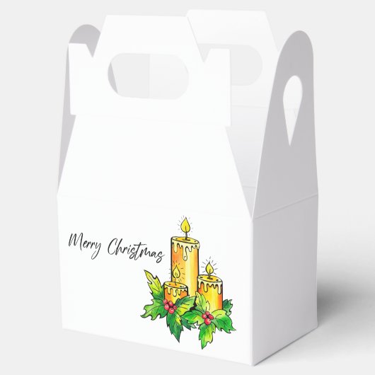 Waterverf kerst bedankdoosjes (Geopend)