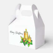 Waterverf kerst bedankdoosjes (Voorkant Zijde)