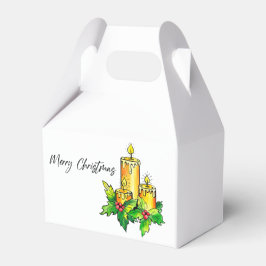 Waterverf kerst bedankdoosjes