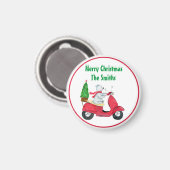 Waterverf Kerst — Beer Naam Magnet (Voorkant / Achterkant)