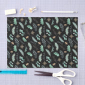 Waterverf Kerst Blad Patroon Tissuepapier (Craft)