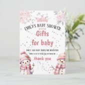  Waterverf Kerst Bloemen Baby shower Feestdagenkaart (Staand voorkant)