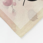  Waterverf Kerst Bloemen en Ornamenten Fleece Deken (Hoek)