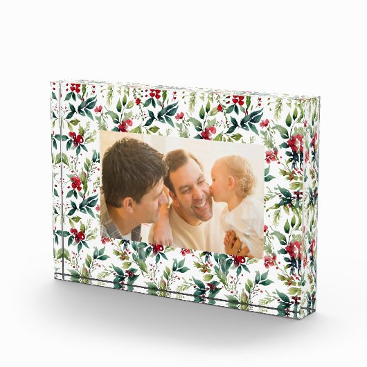 waterverf Kerst Botanisch lijst Fotoblokken (Rechts)