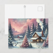  Waterverf kerst Briefkaart (Voorkant / Achterkant)