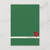 Waterverf Kerst Bruiloft Accommodaties Informatiekaartje (Achterkant)