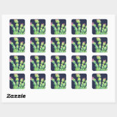 Waterverf Kerst Cactus Sticker Sheet (Vel)