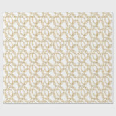 Waterverf kerst champagne ovaal cadeaupapier (Vlak)