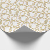 Waterverf kerst champagne ovaal cadeaupapier (Hoek)