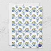 Waterverf Kerst Chinoiserie Mandarins Party Kaart (Achterkant)