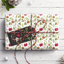 Waterverf Kerst Elegant bloemblaadje