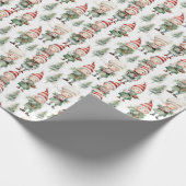 Waterverf Kerst elf betegeld Cadeaupapier (Hoek)