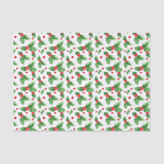 Waterverf kerst en nieuwjaardecoratie tissuepapier (Voorkant)