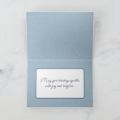 Waterverf kerst Fawn in Snow Feestdagen Kaart (Binnen)