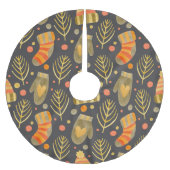 Waterverf kerst: feestelijk naadloos patroon. kerstboom rok (Voorkant)