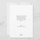 Waterverf Kerst Feestelijke Kaars Illustratie Feestdagenkaart (Achterkant)