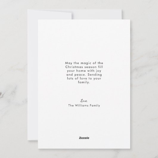 Waterverf Kerst Feestelijke Kaars Illustratie Feestdagenkaart (Achterkant)