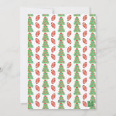 Waterverf Kerst Football Garland Foto Feestdagenkaart (Achterkant)