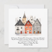  Waterverf Kerst gepersonaliseerd Feestdagenkaart (Voorkant)