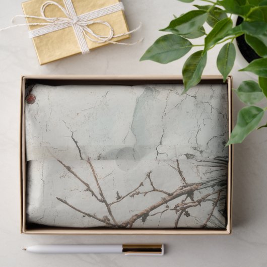 Waterverf Kerst gouden kerstballen Holly Berry Tissuepapier (Geschenk)