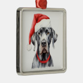 Waterverf Kerst Grote Deen Ornament (Rechts)