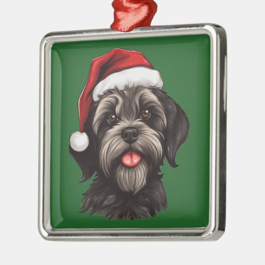 Waterverf Kerst Havanese Ornament (Links)