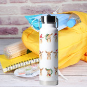 Waterverf Kerst Herten Waterfles