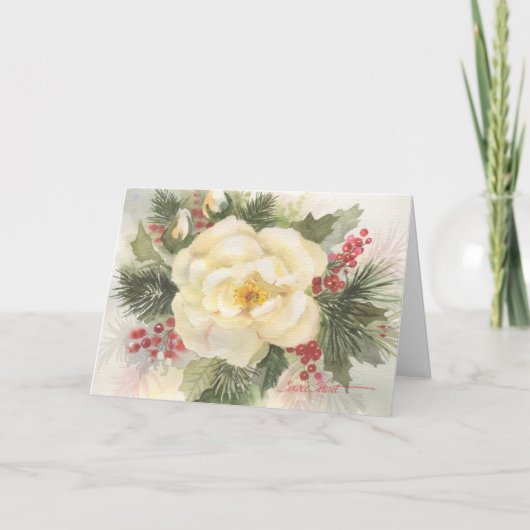 Waterverf Kerst Kaart 09CCS2-8 (Voorkant)