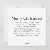 Waterverf Kerst Kaart met Kaars en Tiffany (Achterkant)