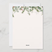 Waterverf Kerst Kaart Minimalistische familie (Achterkant)