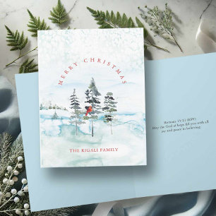 Waterverf Kerst Kaarten met Bijbelvers