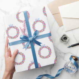 Waterverf Kerst Kleurrijke Baubles Kransen Cadeaupapier