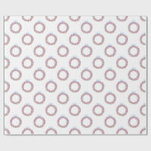 Waterverf Kerst Kleurrijke Baubles Kransen Cadeaupapier (Vlak)