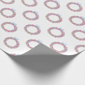 Waterverf Kerst Kleurrijke Baubles Kransen Cadeaupapier (Hoek)