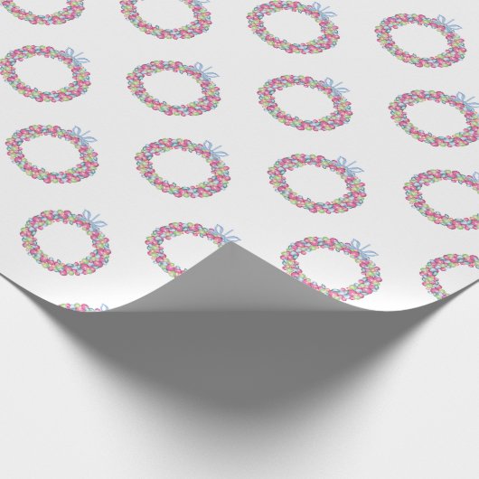 Waterverf Kerst Kleurrijke Baubles Kransen Cadeaupapier (Hoek)