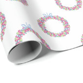 Waterverf Kerst Kleurrijke Baubles Kransen Cadeaupapier (Rol Hoek)