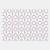 Waterverf Kerst Kleurrijke Baubles Kransen Inpakpapier Vel (Voorkant)