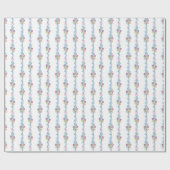 Waterverf Kerst Kleurrijke Baubles Tinsel Cadeaupapier (Vlak)